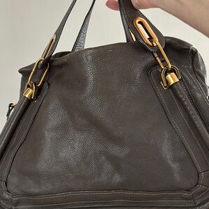 Elegant Brown Leather Handbag